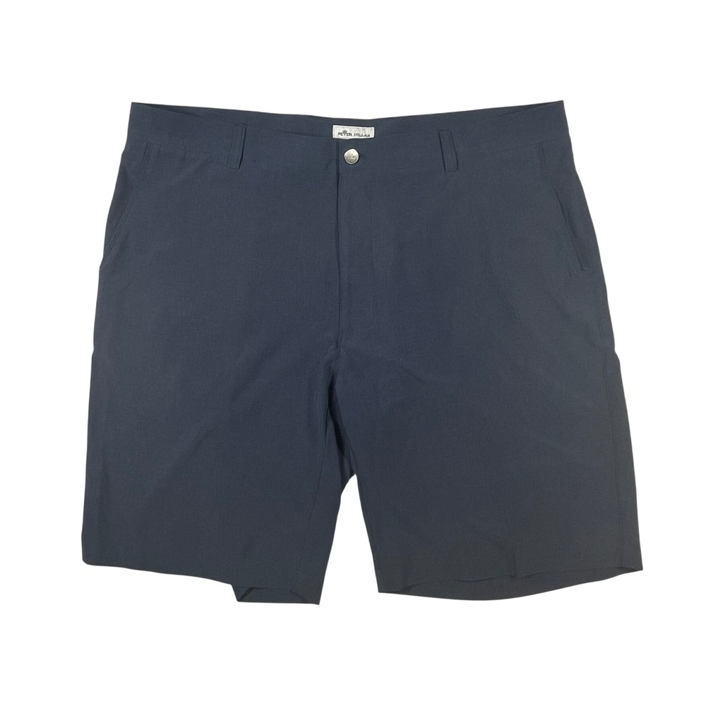 Peter Millar Performance Shorts Mens 40 Navy Blue ME0EP01 Golf Casual Luxury